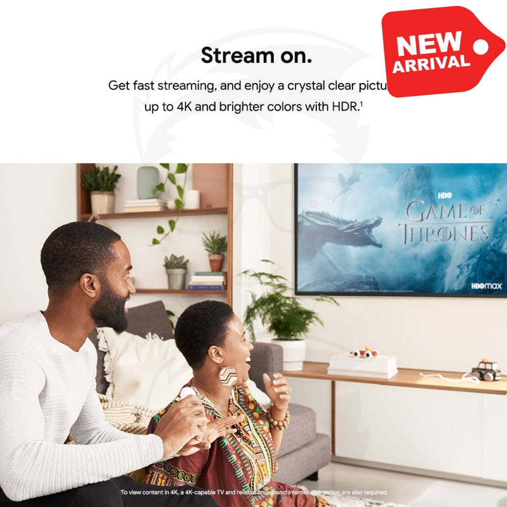 Chromecast with Google TV - Streaming Entertainment in 4K HDR - Snow Chromecast with Google TV - Streaming Entertainment in 4K HDR - Snow